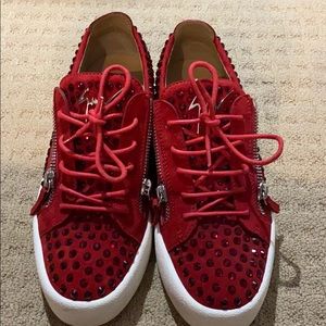 giuseppe zanotti red shoes